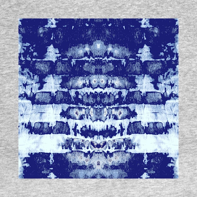 Indigo Tie-Dye Symmetry by Carolina Díaz